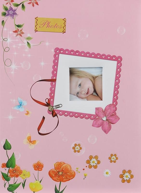SAMOLEPÍCÍ album 60 stran - Lovely bubbles růžové