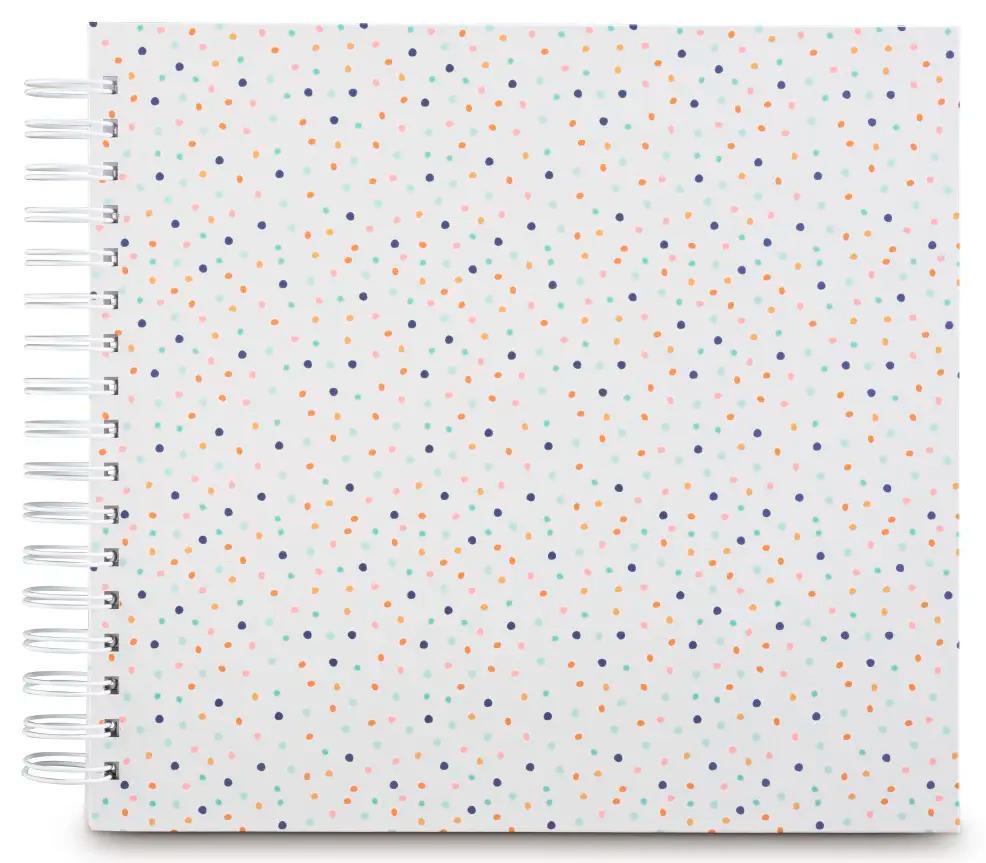 Klasické kroužkové fotoalbum  50 stran Fine Art Confetti