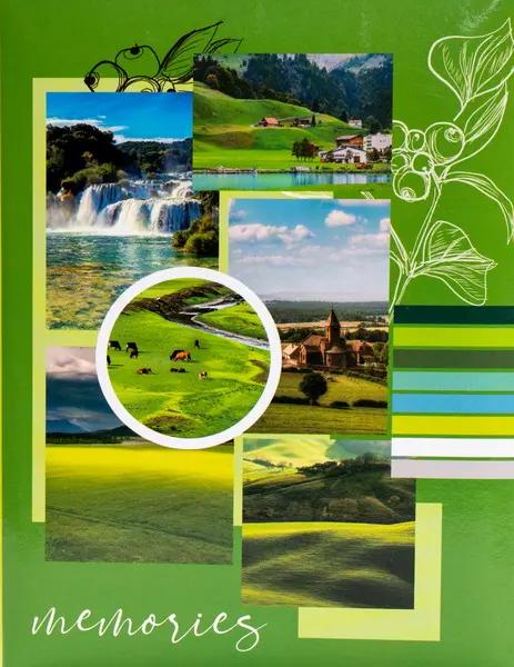 Mini album pre 100 fotiek 10x15 Memories 2 green