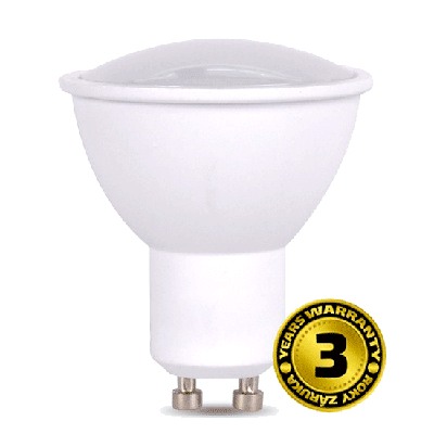 Solight LED žiarovka, bodová, 5W, GU10, 4000K, 400lm, biela WZ317