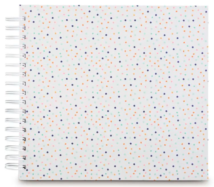 Klasické kroužkové fotoalbum  50 stran Fine Art Confetti