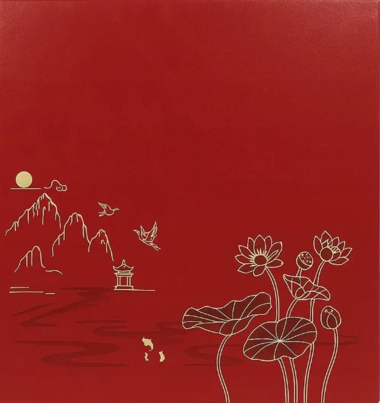 Fotoalbum 10x15 pre 1000 fotiek Lotus-red