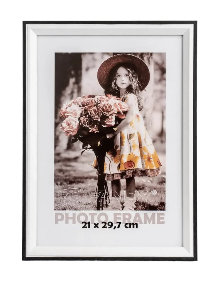 Fotorámik 21×29,7 Botany čierny