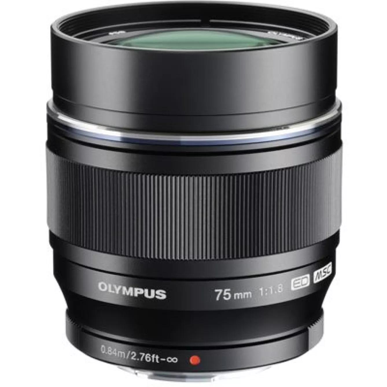 Olympus M. ZUIKO DIGITAL ED 75mm F1.8, černá