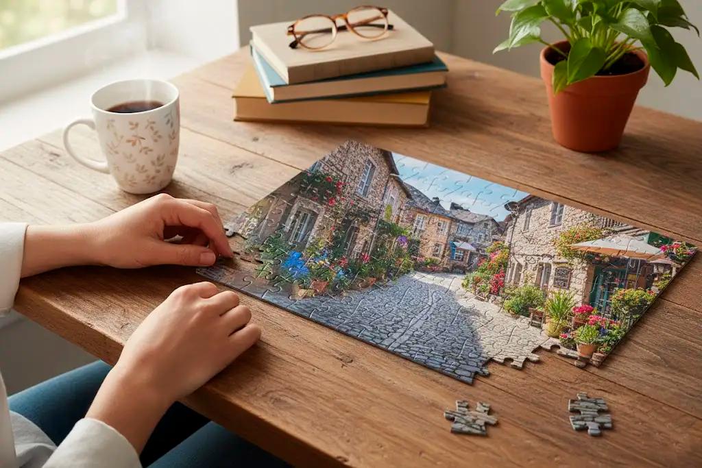 vlastní puzzle s fotkou krajiny